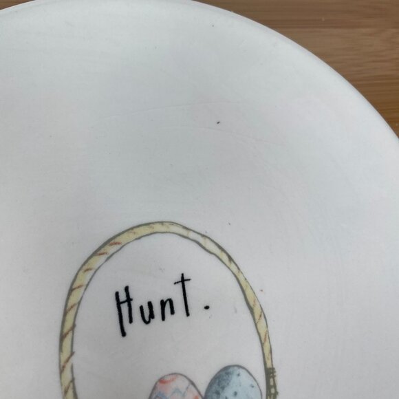 Rae Dunn Magenta Easter Plates Bunny Hop Basket Hunt Chick Chirp Carrot Crunch - Picture 7 of 9